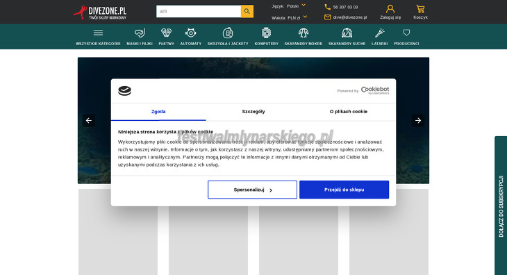 Sklep nurkowy Divezone
