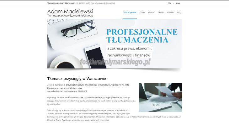 Adam Maciejewski Tłumacz przysięgły jęz. angielskiego